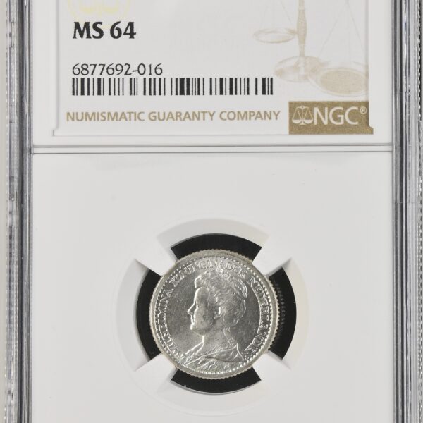 25 cent 1911 MS64 NGC