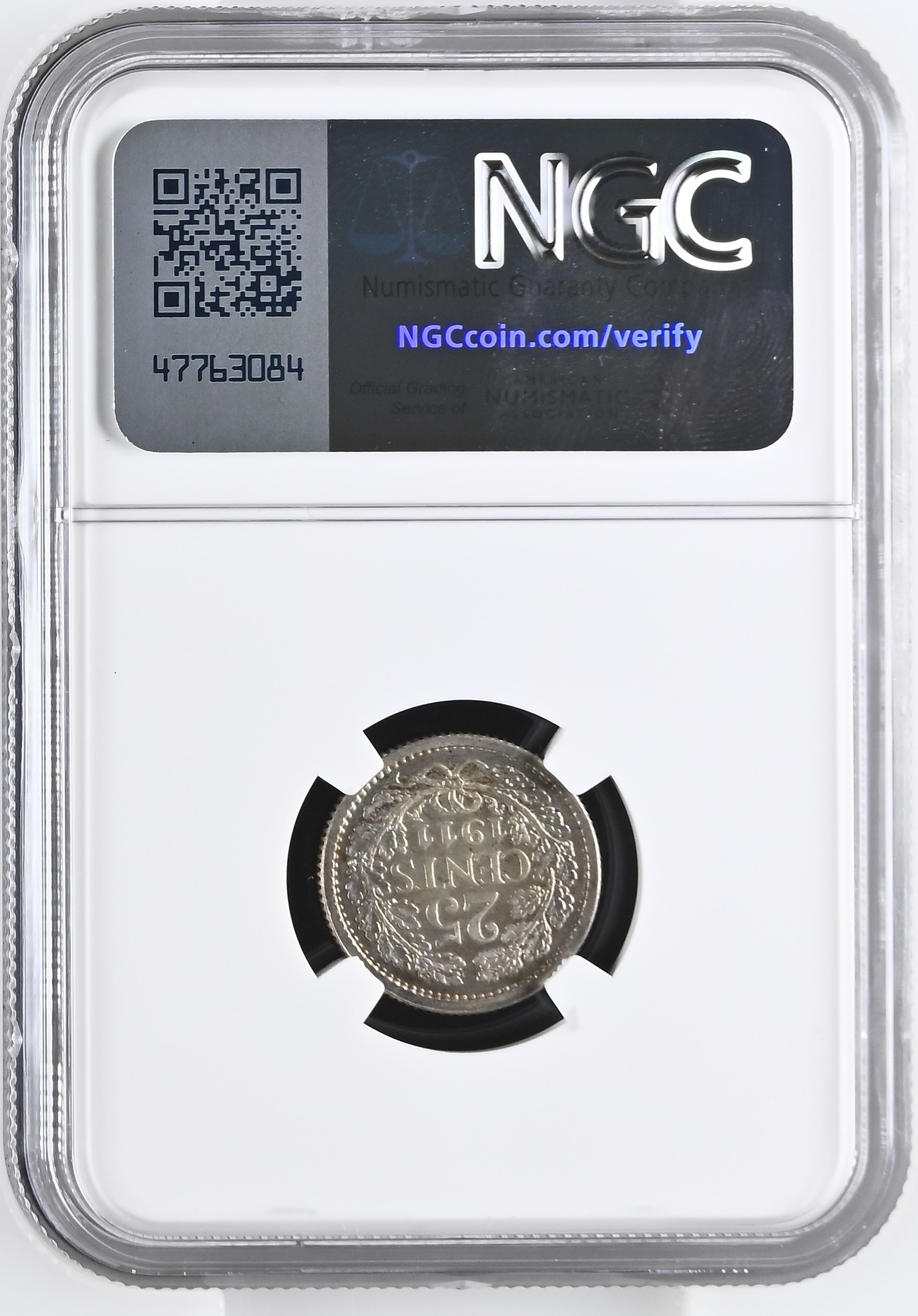 25 cent 1911 Proof PF63 NGC Ex Vinkenborg.1 25 cent 1911 Proof PF63 NGC Ex Vinkenborg