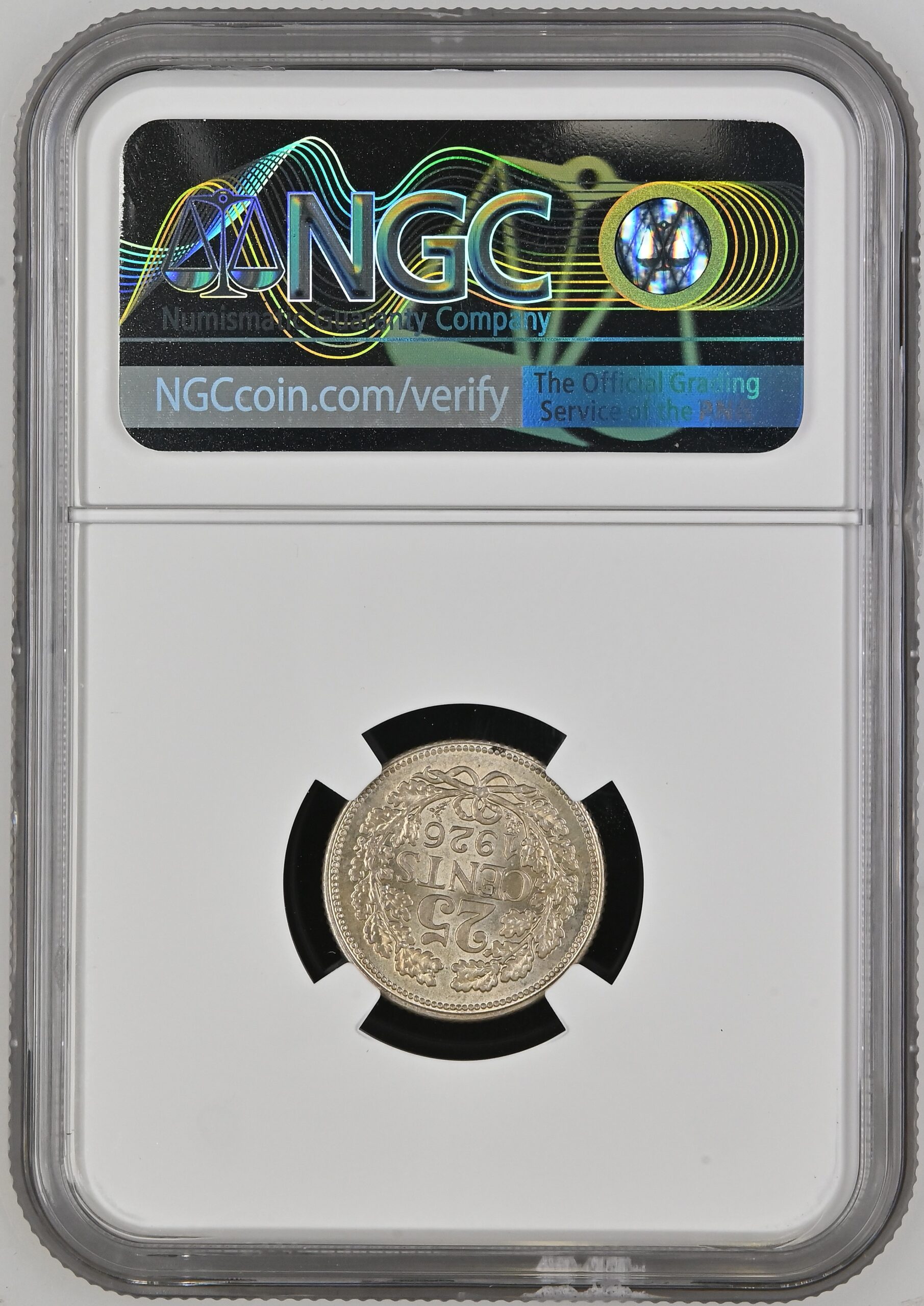 25 cent 1926 MS62 NGC.1 25 cent 1926 MS62 NGC