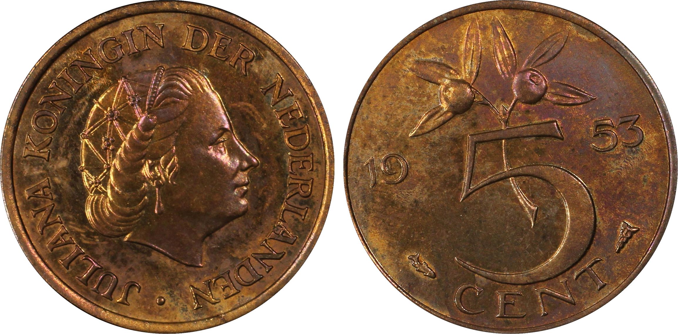 5 cent 1953 Proof PR65 RB PCGS 5 cent 1953 Proof PR65 RB PCGS