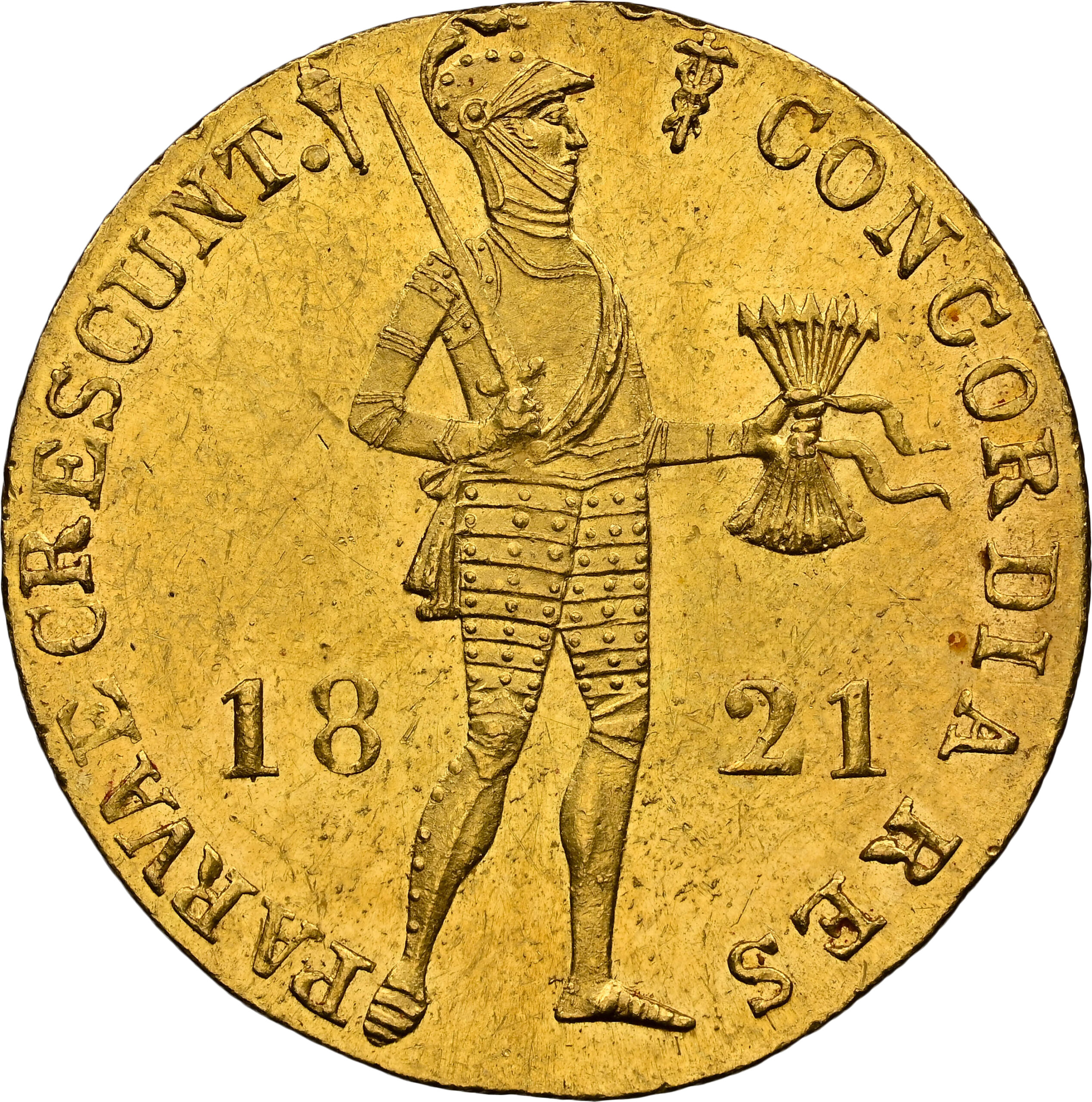 Dukaat 1821 Utrecht MS63 NGC.2