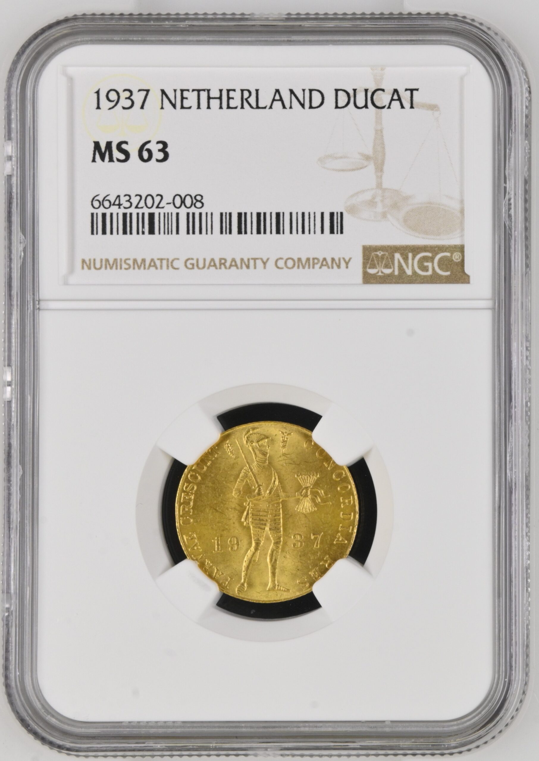 Dukaat 1937 MS63 NGC Dukaat 1937 MS63 NGC