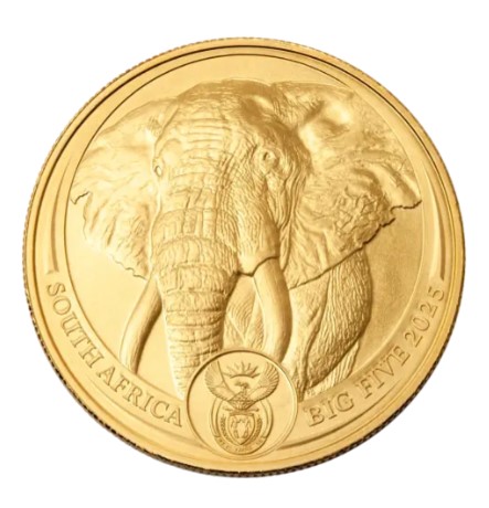 Gouden Big five Elephant serie 1 oz 2025
