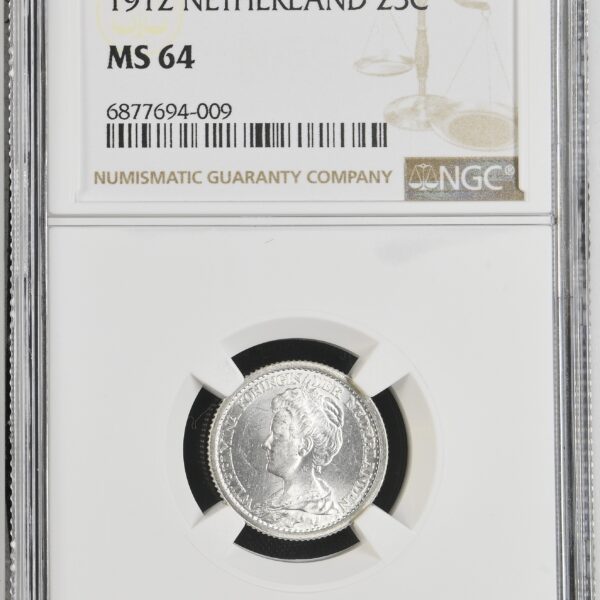 25 cent 1912 MS64 NGC