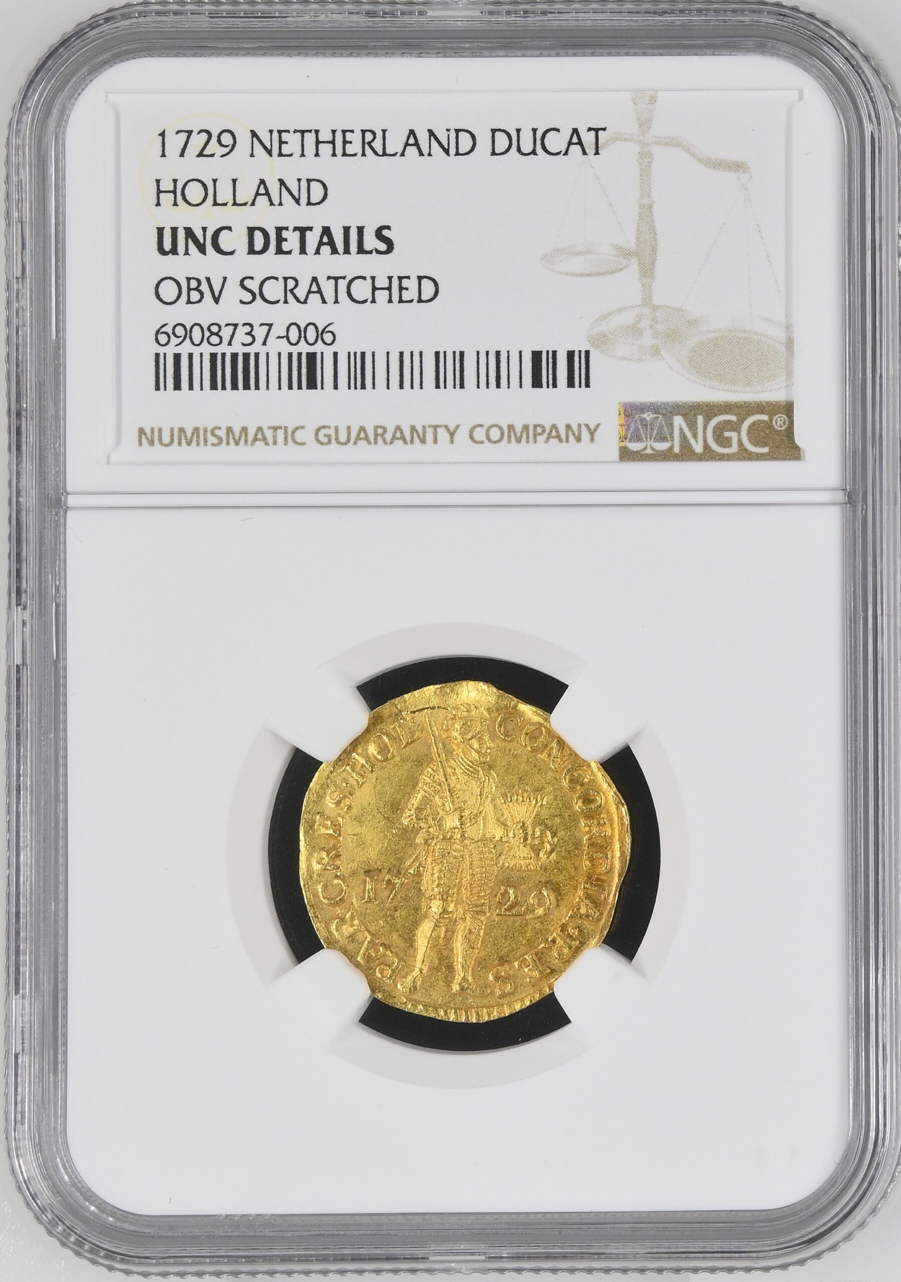 NGC6908737-006_OBV Holland Dukaat 1729 Vlegenthart