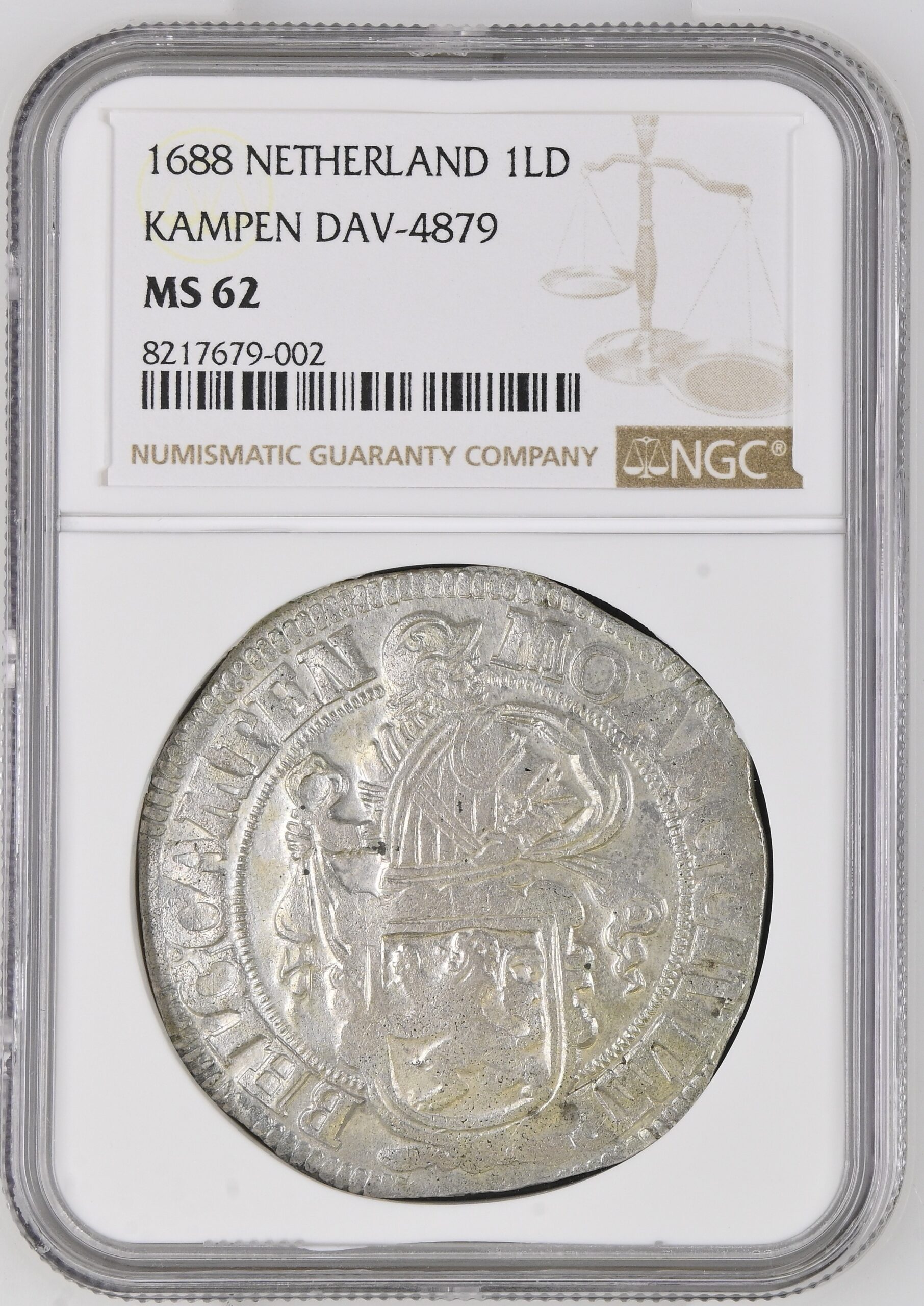 NGC8217679-002_OBV Kampen Leeuwendaalder 1688 MS62 NGC Top Pop