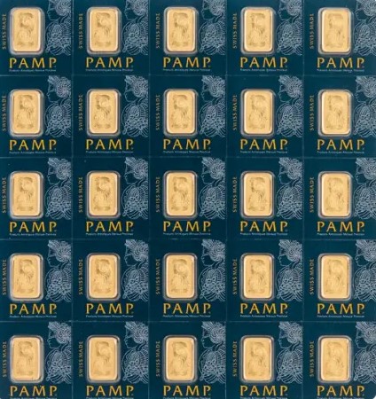 25 x 1 gram goudbaar multigram