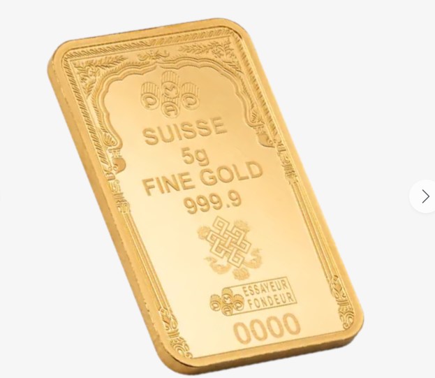 Pamp goudbaar 5 gram Lucy Buddha back side 101munten lucky buddha