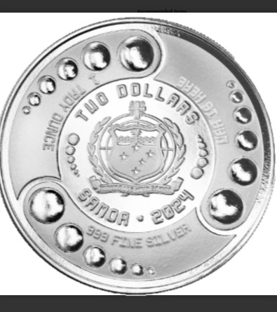 Samoa Alien 1 oz 2024 back 101munten Samoa alien
