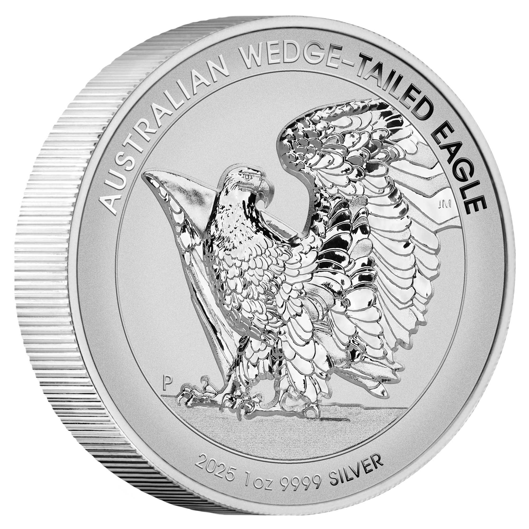 Wedge Tailed Eagle 1 oz 2025 Ultra High Relief Proof voorkant zij 101munten Wedge tailed eagle 1 oz 2025