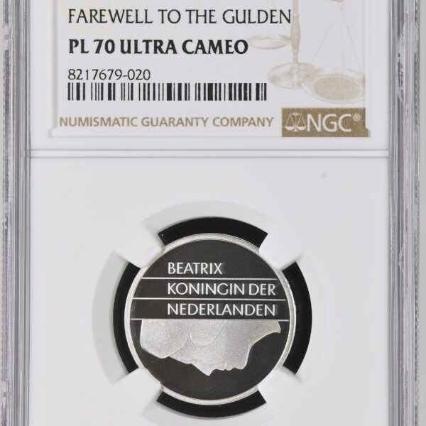 Zilveren 1 gulden 2001 PL70 UCAM NGC