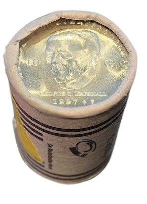 Zilveren Tientje 1997 Muntrol ter ere van 50 jaar Marshall plan