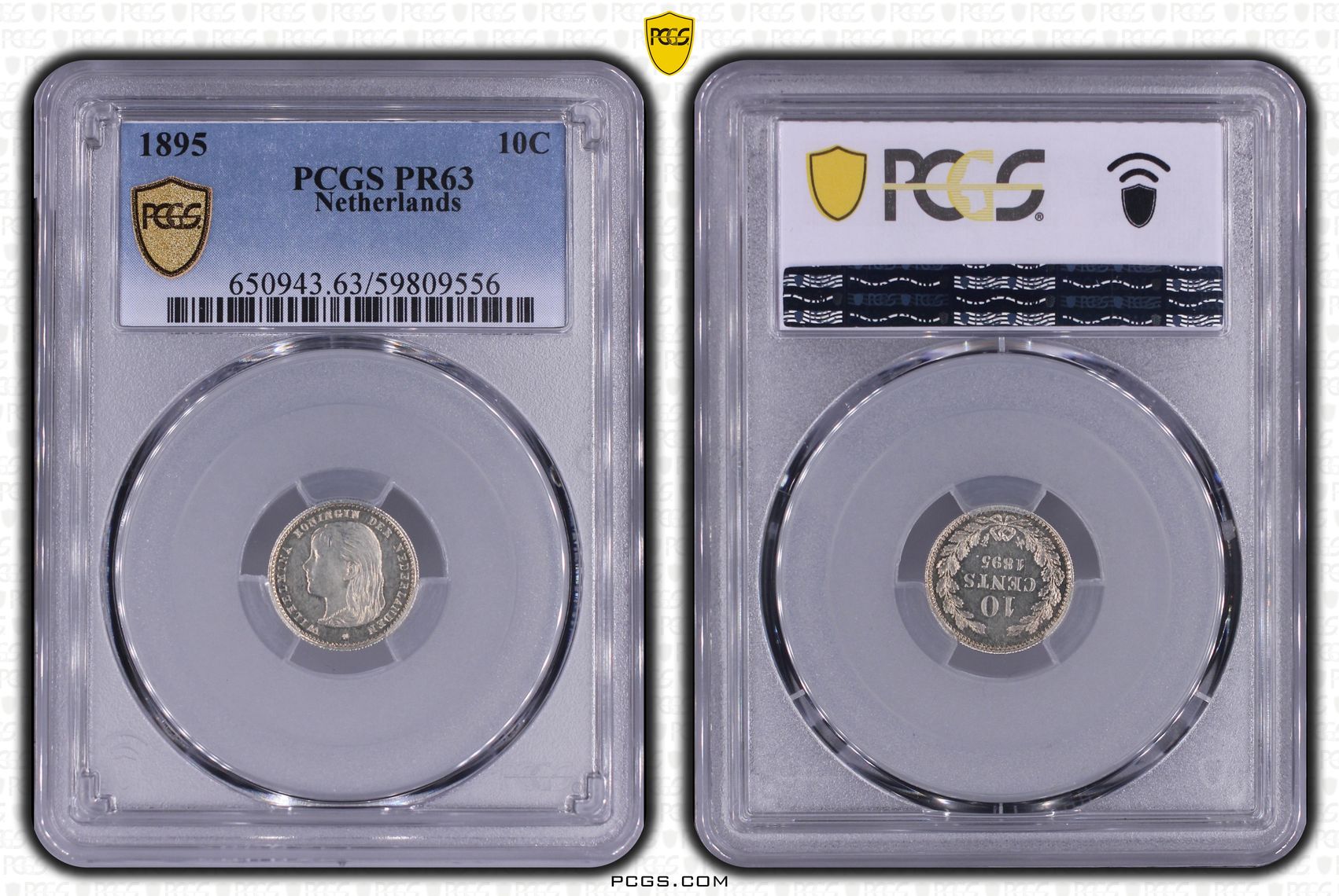10 cent 1895 Proof PR63 PCGS 10 cent 1895 Proof PR63 PCGS