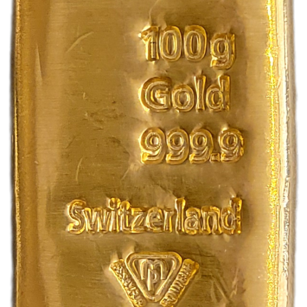 100 gram gegoten goudbaar Metalor