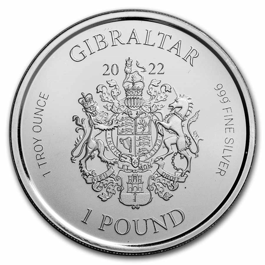 Gibraltar Lady Justice 1 oz 2022 back 101munten Gibraltar Lady Justice 1 oz 2022