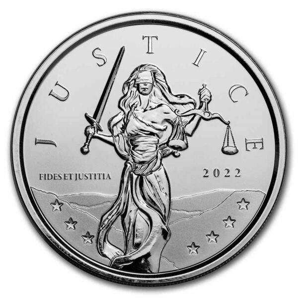 Gibraltar Lady Justice 1 oz 2022