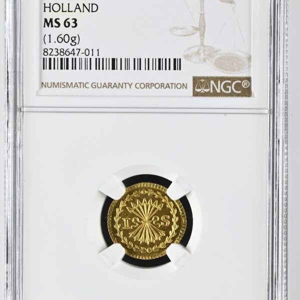 Provincie Holland Gouden Pijl-of Bezemstuiver 1749 NGC MS63 (Pop 2/2)
