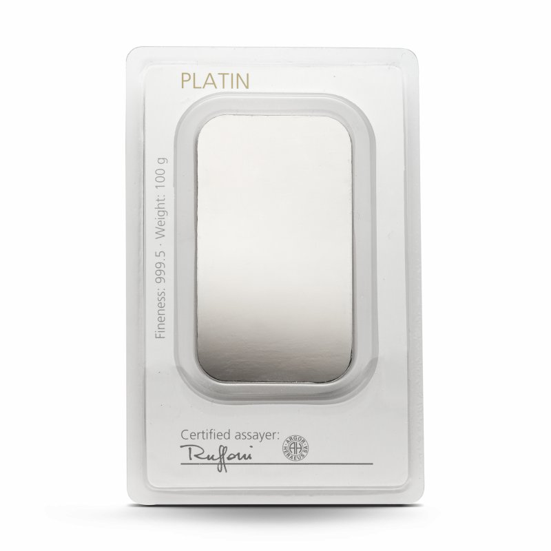 Platina 100 gram Degussa.3 Platina 100 gram Degussa