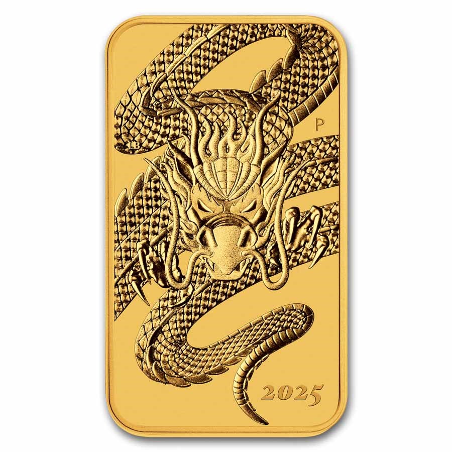 Rectangle Dragon 1 oz 2025 muntbaar Rectangle Dragon 1 oz 2025