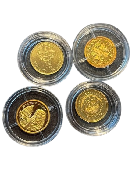 gouden wereldmunten 1/20 oz